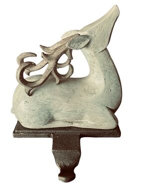 CHRISTMAS SHOPPE Deer Stocking Holder 5.5”x4” Decor